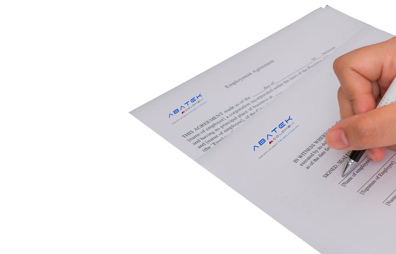 Firmando documentos de importacón