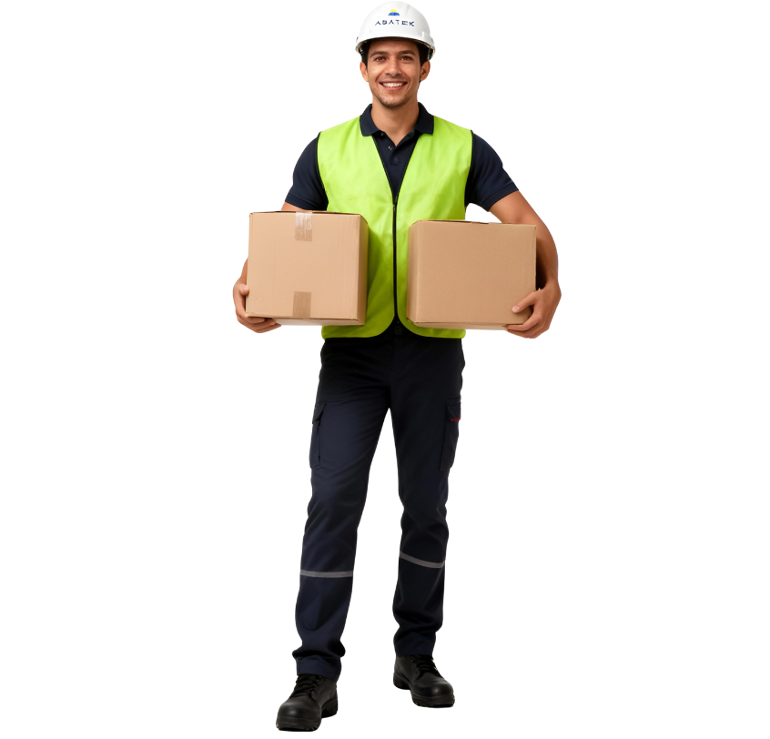 Hombre haciendo compras internacionales